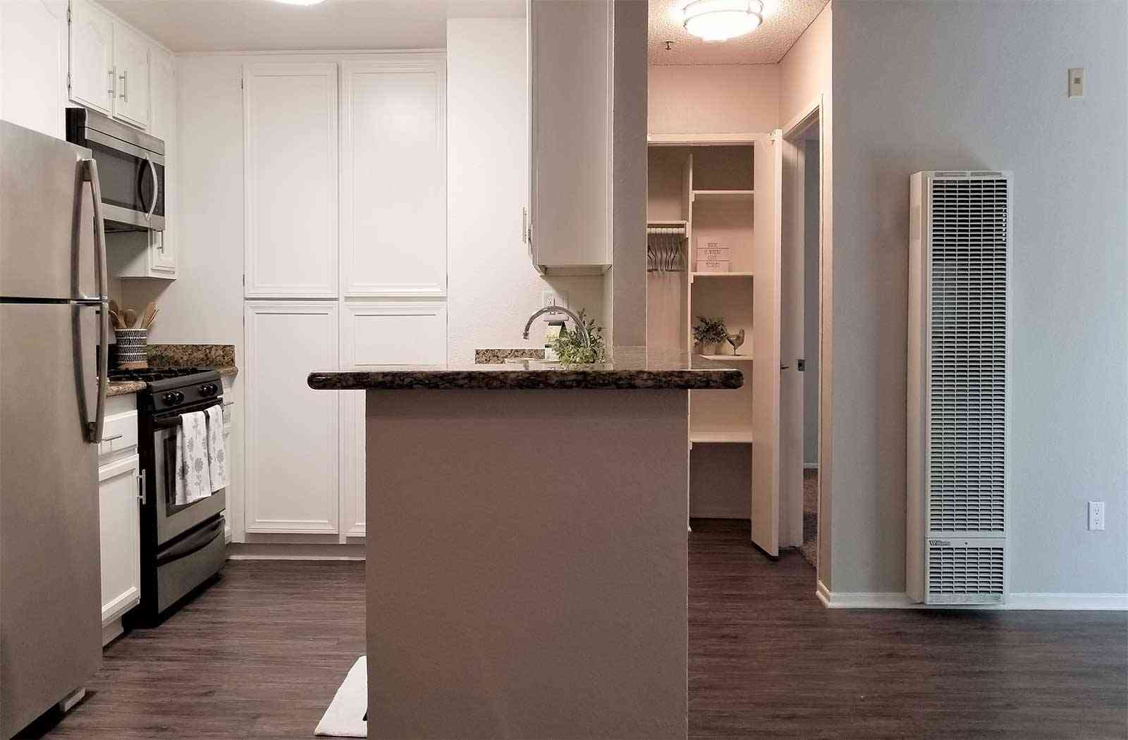 interior hallway and kitchen pass through